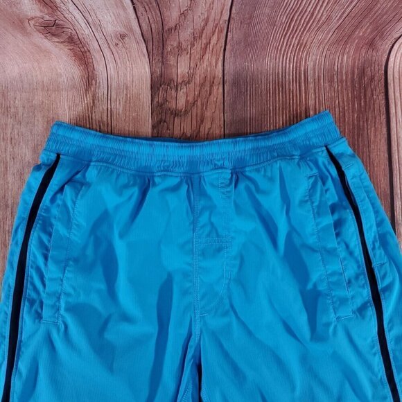 Lululemon Mens Medium 8.5" Inseam Pace Breaker Lined Short Blue Shorts Pockets - Picture 5 of 14
